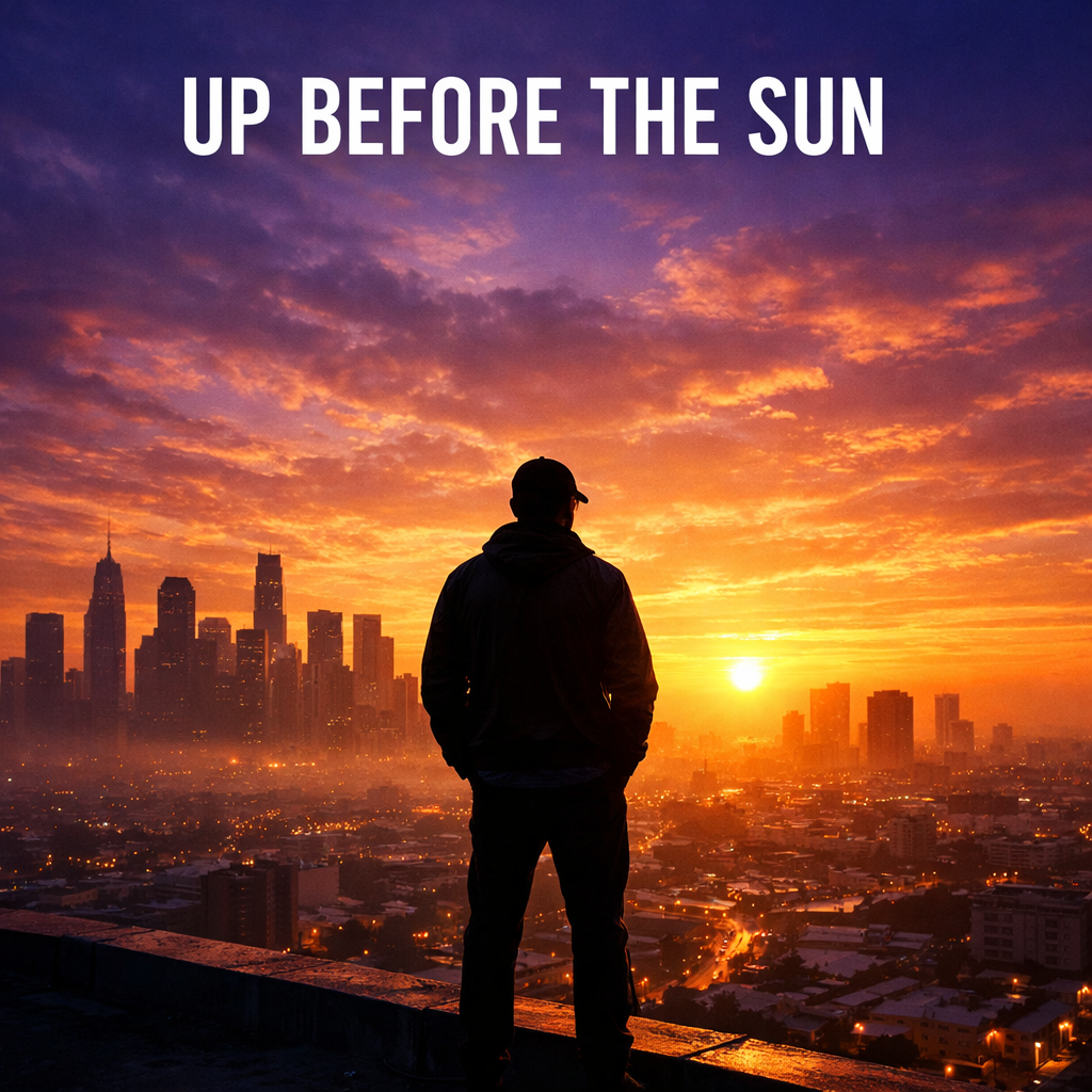 Cover artwork for “Up Before the Sun” by Daracy.